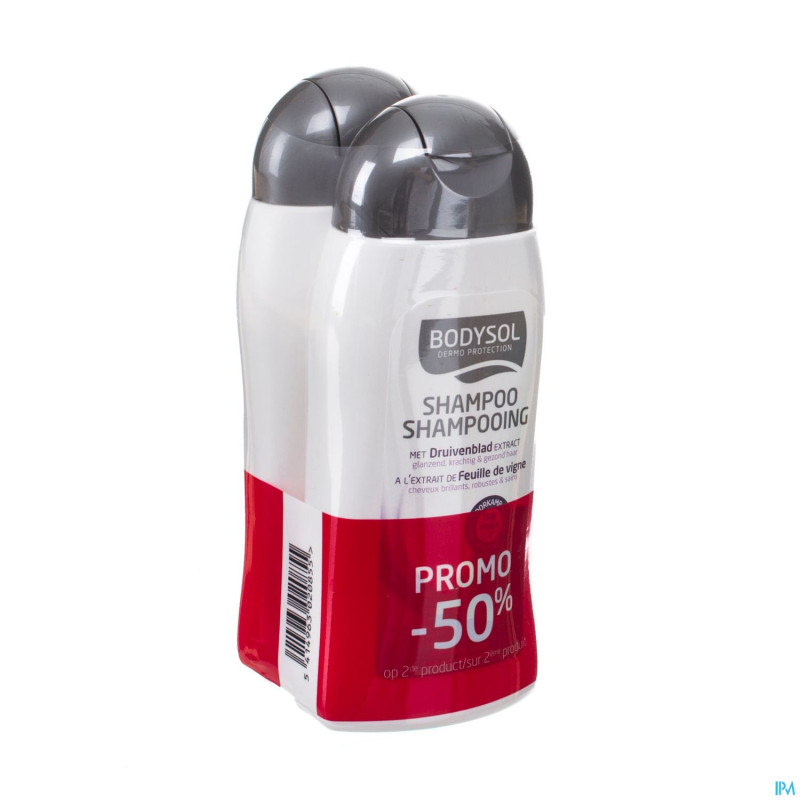 Bodysol shampoo chev. norm 2x200ml 2e-50%