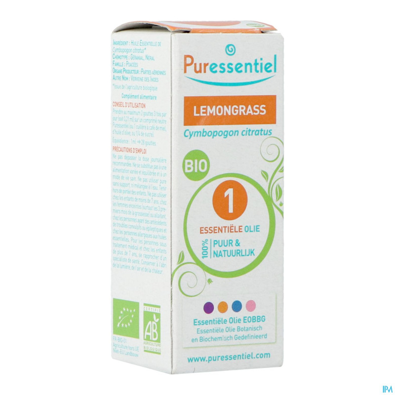 Puressentiel he lemongrass bio 10ml