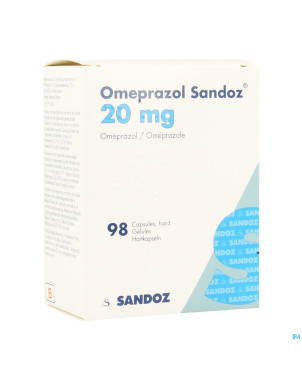 Omeprazol sandoz 20 mg pi pharma caps 98x20mg pip