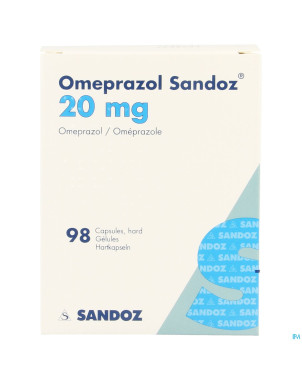 Omeprazol sandoz 20 mg pi pharma caps 98x20mg pip