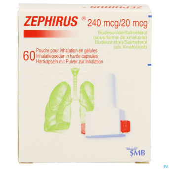 Zephirus 240mcg/20mcg pdr inhal. 60 gel + 1 inhal.