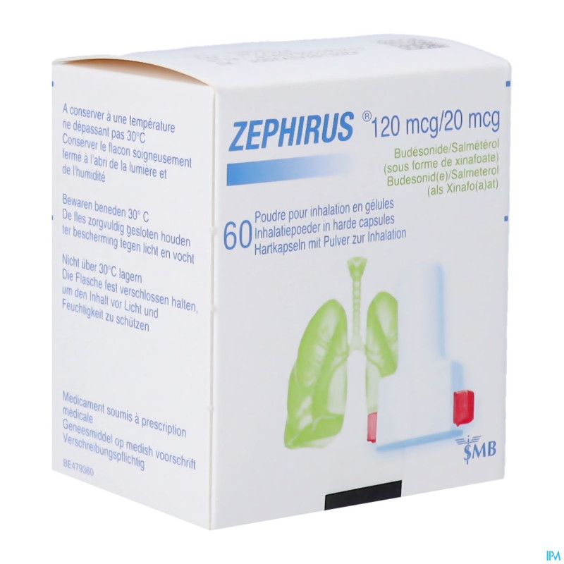 Zephirus 120mcg/20mcg pdr inhal. 60 gel + 1 inhal.