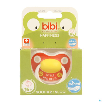 Bibi sucette hp dental red devil/team belgium +16m