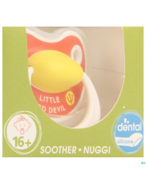 Bibi sucette hp dental red devil/team belgium +16m