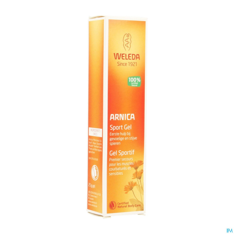 Weleda arnica gel sportif  tube 25g