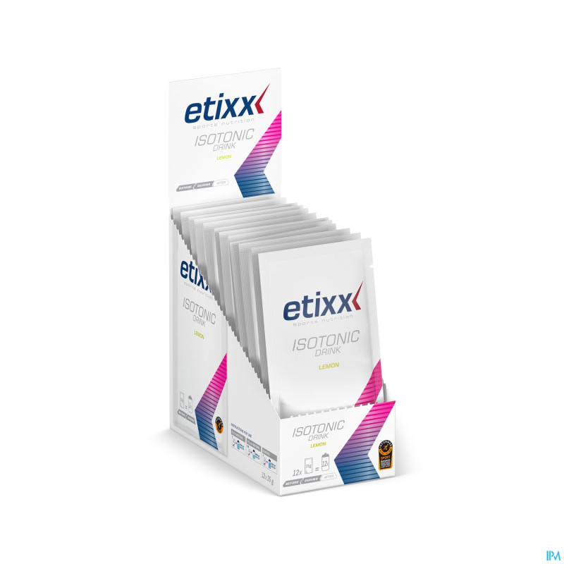 Etixx isotonic powder lemon 12x35g
