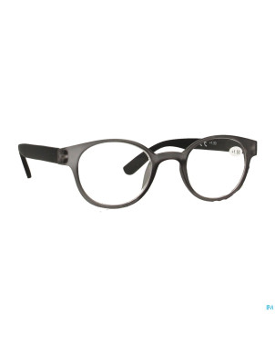 Pharmaglasses lunettes round +1.50 grey/black