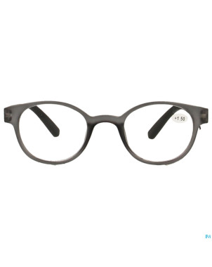 Pharmaglasses lunettes round +1.50 grey/black
