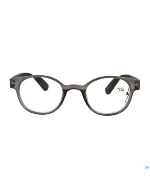 Pharmaglasses lunettes round +2.50 grey/black