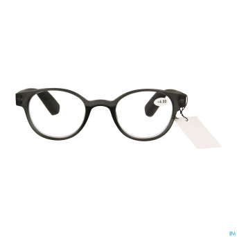 Pharmaglasses lunettes round +4.00 grey/black