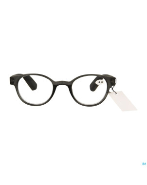 Pharmaglasses lunettes round +4.00 grey/black