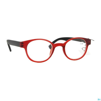 Pharmaglasses lunettes round +3.00 red/black