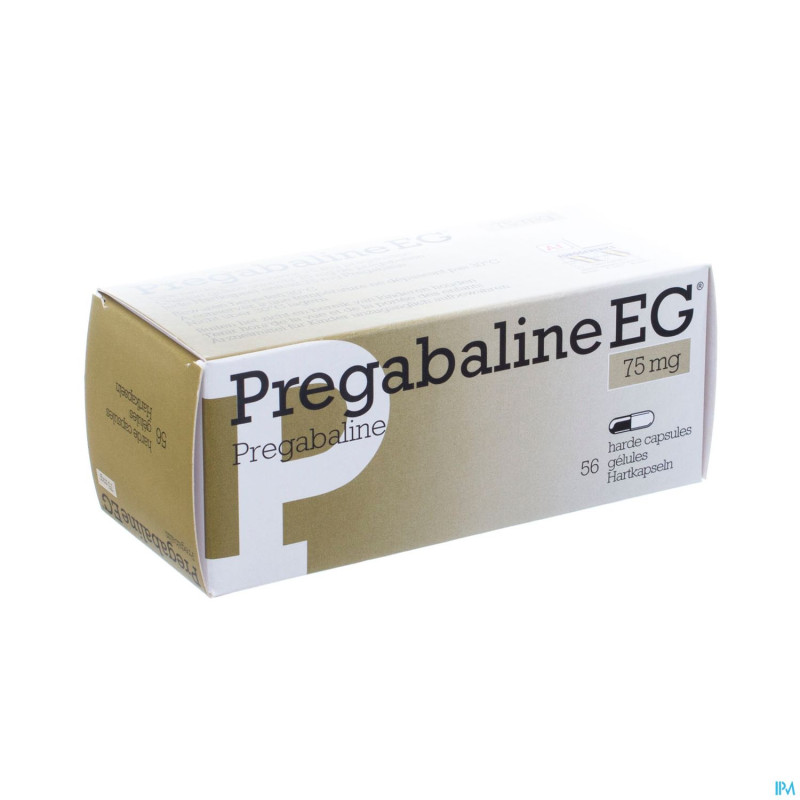 Pregabaline eg  75mg caps dur  blister  56 x  75mg