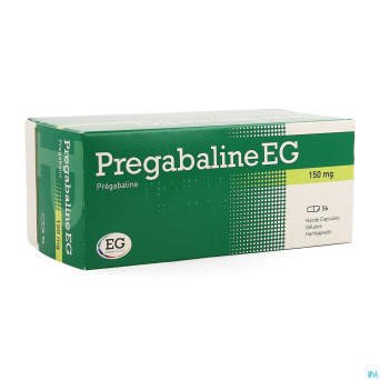 Pregabaline eg 150mg caps dur  blister  56 x 150mg