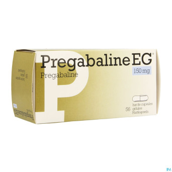 Pregabaline eg 150mg caps dur  blister  56 x 150mg