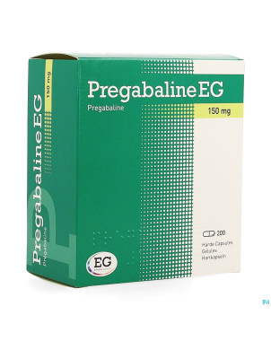Pregabaline eg 150mg caps dur    pot 200 x 150mg