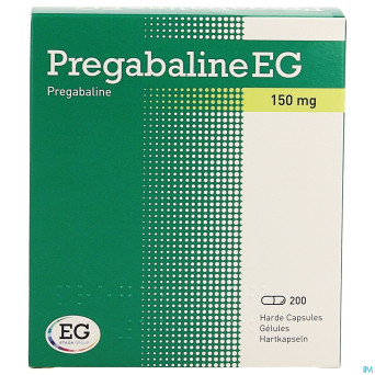 Pregabaline eg 150mg caps dur    pot 200 x 150mg