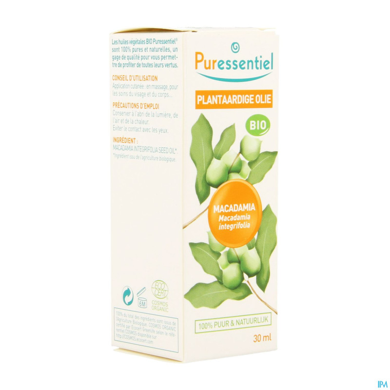 Puressentiel huile vegetale bio macadamia    30ml