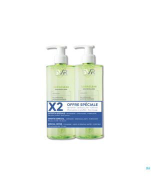 Svr sebiaclear eau micellair duo fl 2x400ml