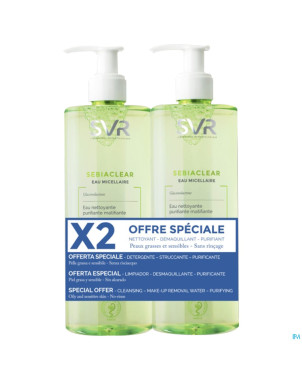 Svr sebiaclear eau micellair duo fl 2x400ml