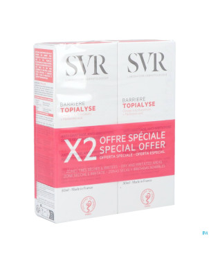 Svr topialyse barriere creme duo tube 2x50ml