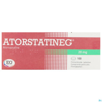 Atorstatineg 20mg impexeco comp 100 x 20mg pip