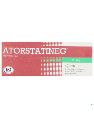 Atorstatineg 20mg impexeco comp 100 x 20mg pip