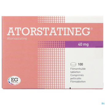 Atorstatineg 40mg impexeco comp 100 x 40mg pip