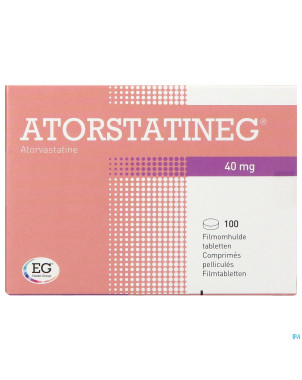 Atorstatineg 40mg impexeco comp 100 x 40mg pip