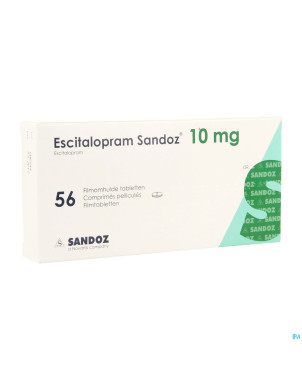 Escitalopram sandoz 10mg impexeco comp pell 56 pip