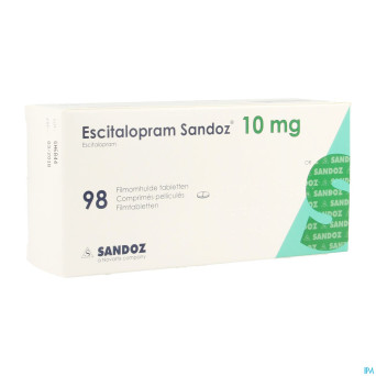 Escitalopram sandoz 10mg impexeco comp pell 98 pip