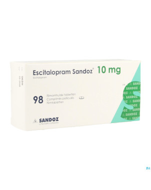 Escitalopram sandoz 10mg impexeco comp pell 98 pip