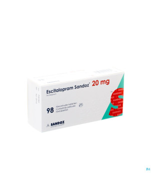 Escitalopram sandoz 20mg impexeco comp pell 98 pip