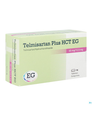Telmisartan plus hct eg 40mg/12,5 mg tabl  98