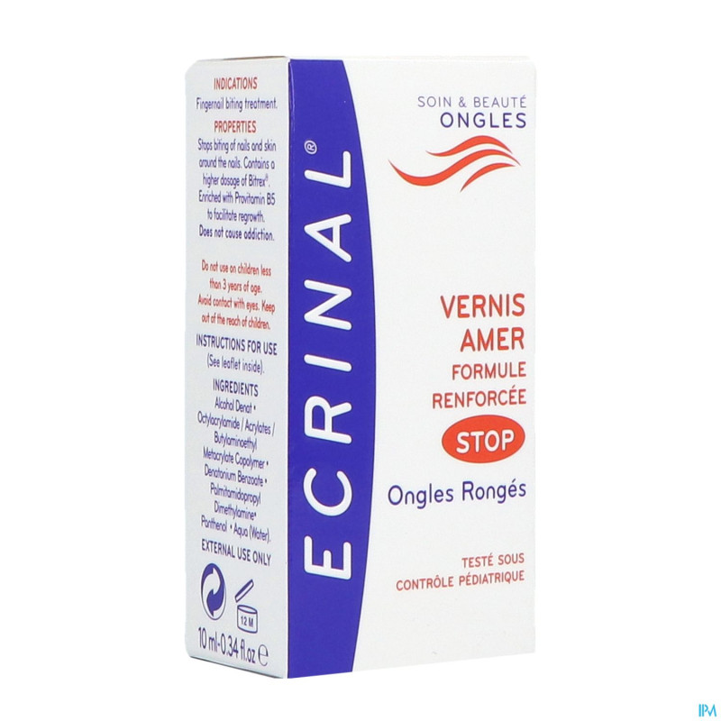 Ecrinal vernis ongles amer    fl 10ml 20218