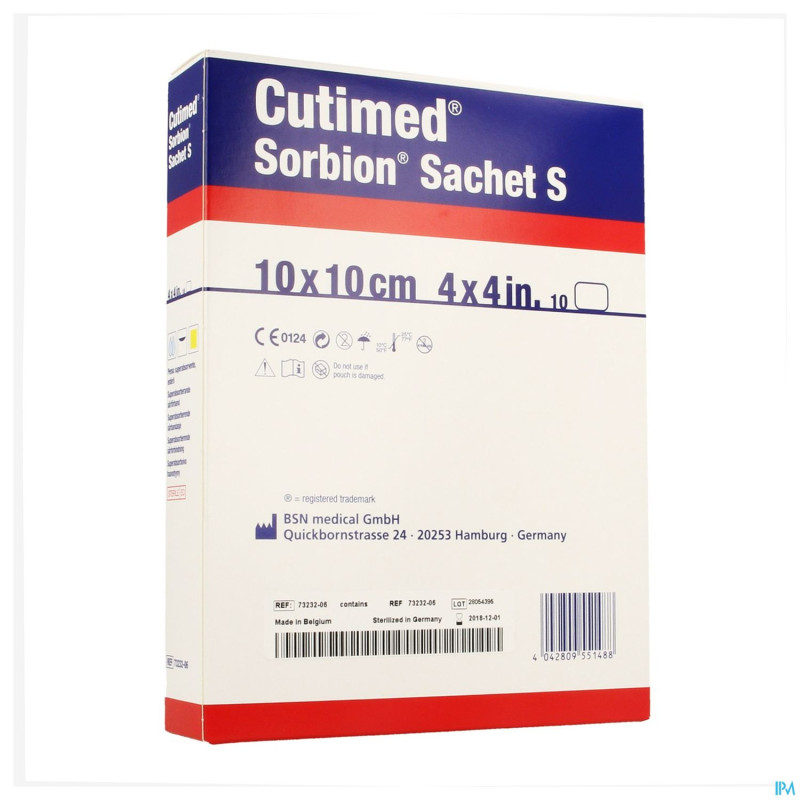 Cutimed sorbion sachet s 10x10cm 10