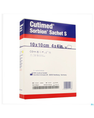 Cutimed sorbion sachet s 10x10cm 10