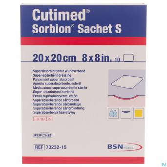 Cutimed sorbion sachet s 20x20cm 10