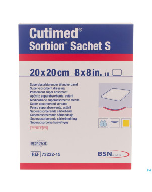 Cutimed sorbion sachet s 20x20cm 10