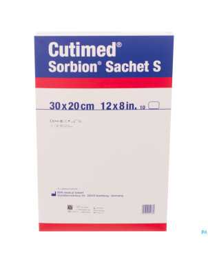 Cutimed sorbion sachet s 30x20cm 10