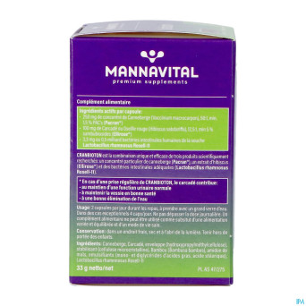 Mannavital cranbioton    v-caps 60