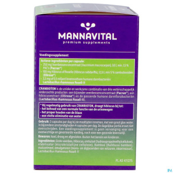 Mannavital cranbioton    v-caps 60