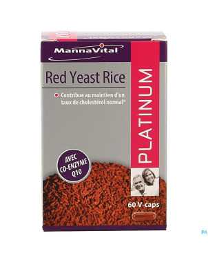 Mannavital red yeast rice platinium    v-caps  60