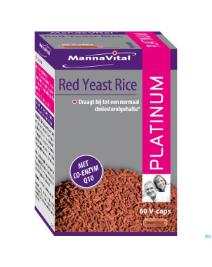Mannavital red yeast rice platinium    v-caps  60