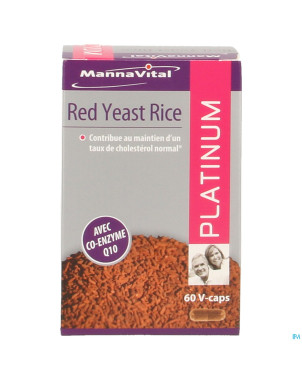 Mannavital red yeast rice platinium    v-caps  60