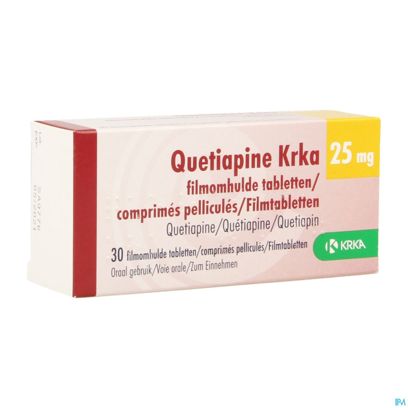 Quetiapine krka  25mg comp pell  30