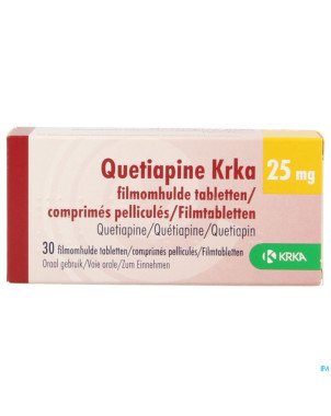 Quetiapine krka  25mg comp pell  30