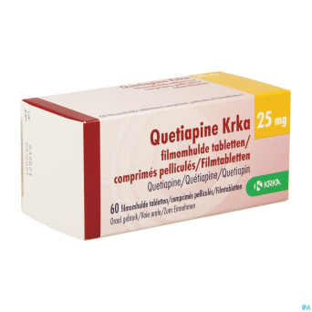 Quetiapine krka  25mg comp pell  60