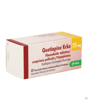Quetiapine krka  25mg comp pell  60