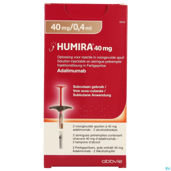 Humira 40mg/0,4ml sol inj seringue preremplie 2